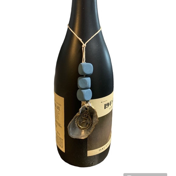 1 - Wine Bottle and Liquor Bottle Charm - Seashell with an Anchor Charm - Picture 4 of 10